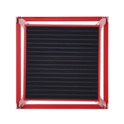 Plyometrinen hyppylaatikko teräksinen 18 tuuman korkeus 227 kilogramman kantavuus punainen