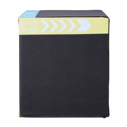 Plyometrinen hyppylaatikko kierrätetty puuvillatäyte 20/18/16 tuumaa liukuestopinta 100 kg kantavuus