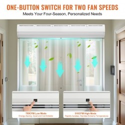 Ilmasuoja 1,5 m sisäkäyttöön seinälle asennettava ilman lämmitystä 2 nopeutta 2547 m³/h