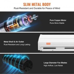 Ilmasuoja 1,5 m sisäkäyttöön seinälle asennettava ilman lämmitystä 2 nopeutta 2547 m³/h