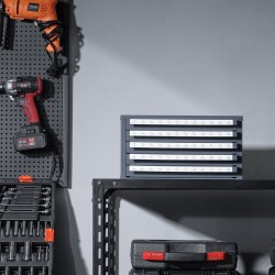 Poranteräkaappi 0,8 mm kylmävalssattu teräs 5 laatikkoa 60 lokeroa kokomerkinnöillä pinottava