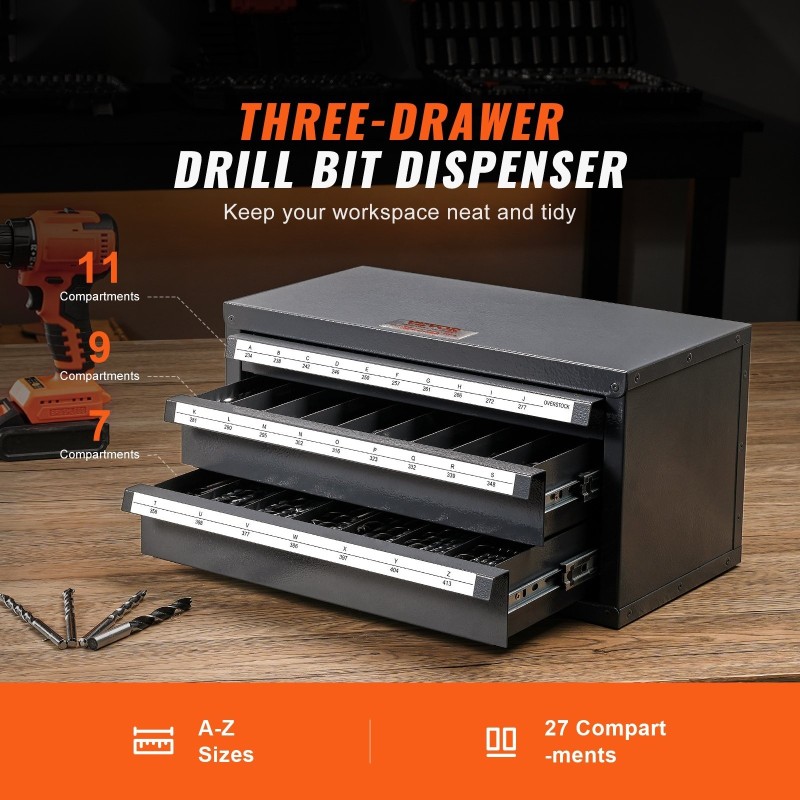 Poranteräkaappi kylmävalssattu Q235 teräs 0,8 mm 3 vetolaatikkoa 27 lokeroa