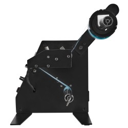 Automaattinen etiketinjakaja leveys 15 125 mm pituus 3 150 mm alumiiniseosakselit 24 voltin kuparikäämimoottori