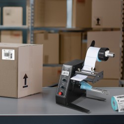 Automaattinen etiketinjakaja leveys 15–125 mm pituus 3–150 mm alumiiniseosakselit 24 voltin kuparikäämimoottori