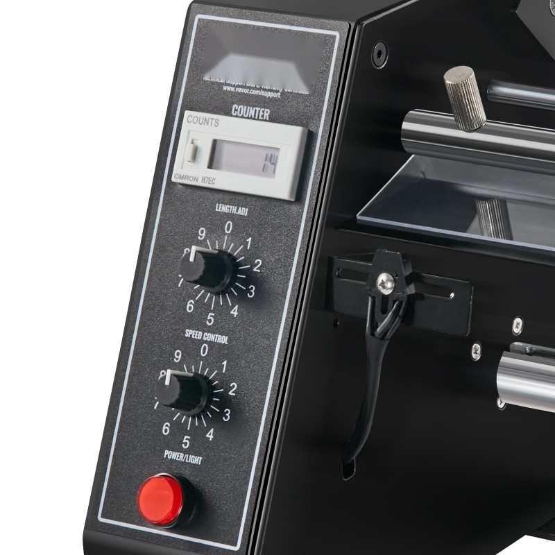 Automaattinen etiketinjakaja leveys 15–125 mm pituus 3–150 mm alumiiniseosakselit 24 voltin kuparikäämimoottori