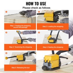 Käsikäyttöinen teräsvannetyökalu kolmitoiminen alumiiniseos A3-teräs ruostumattomille teräsvanteille 1,3–1,9 cm