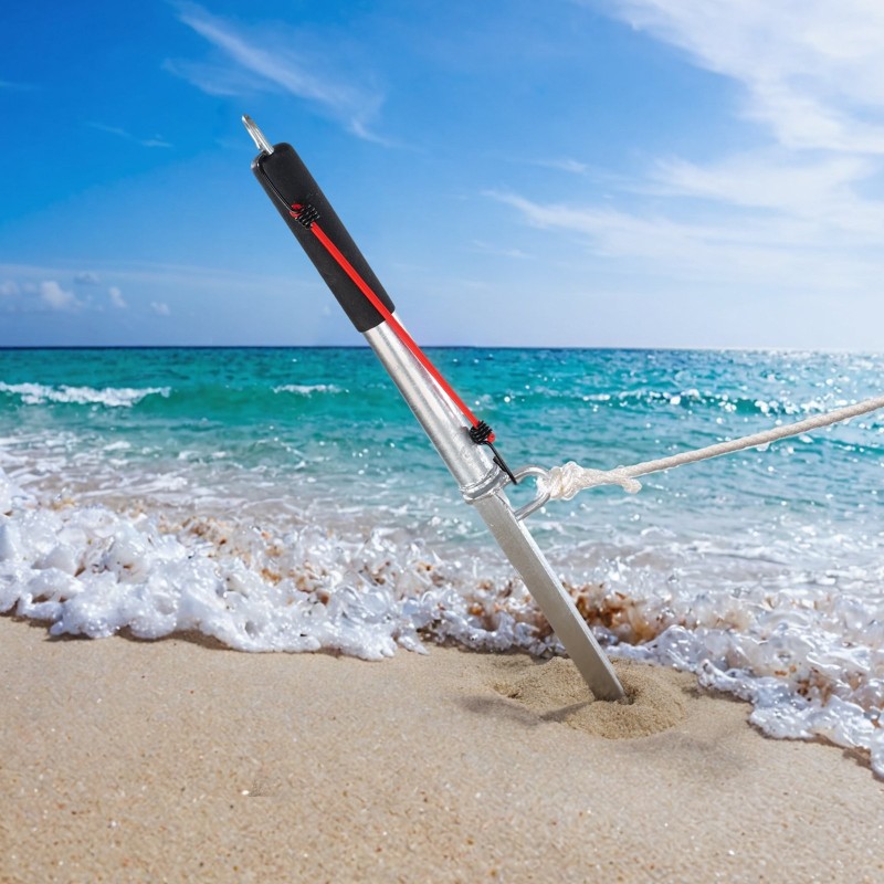 Hiekkapiikki ankkuri galvanoitu hiiliteräs 985 mm itseiskyttävä mataliin vesiin