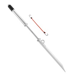 Hiekkapiikkiankkuri galvanoitu hiiliteräs 985 mm kumikahvalla kahdella kiinnitysrenkaalla