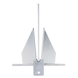 Fluke ankkuri 4 kg kuumaupotusgalvanoitu hiiliteräs 2 4 m ketju 22 9 m köysi