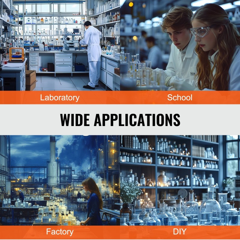 Laboratorioteline ja puristimet ruostumattomasta teräksestä valurautaisella jalustalla 59,9 cm tangolla