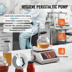 Nestetäyttökone 5–50 g annostelulla peristalttipumpulla digitaalinen ohjaus 201-ruostumatonta terästä yksisuuttiminen