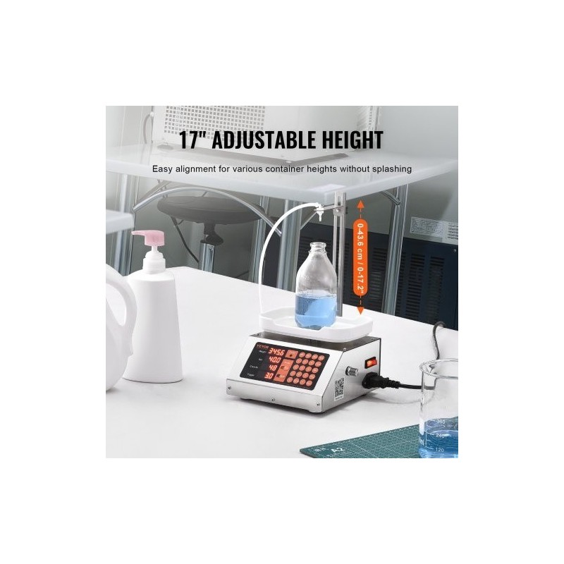 Nestetäyttökone 5–50 g annostelulla peristalttipumpulla digitaalinen ohjaus 201-ruostumatonta terästä yksisuuttiminen