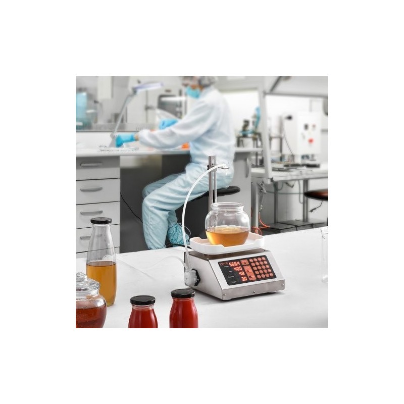 Nestetäyttökone 5–50 g annostelulla peristalttipumpulla digitaalinen ohjaus 201-ruostumatonta terästä yksisuuttiminen