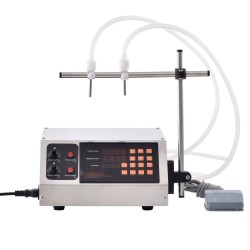 Nestetäyttökone elintarvikekelpoinen ruostumaton teräskotelo 30–4000 millilitraa kaksoissuutin digitaalinen ohjaus