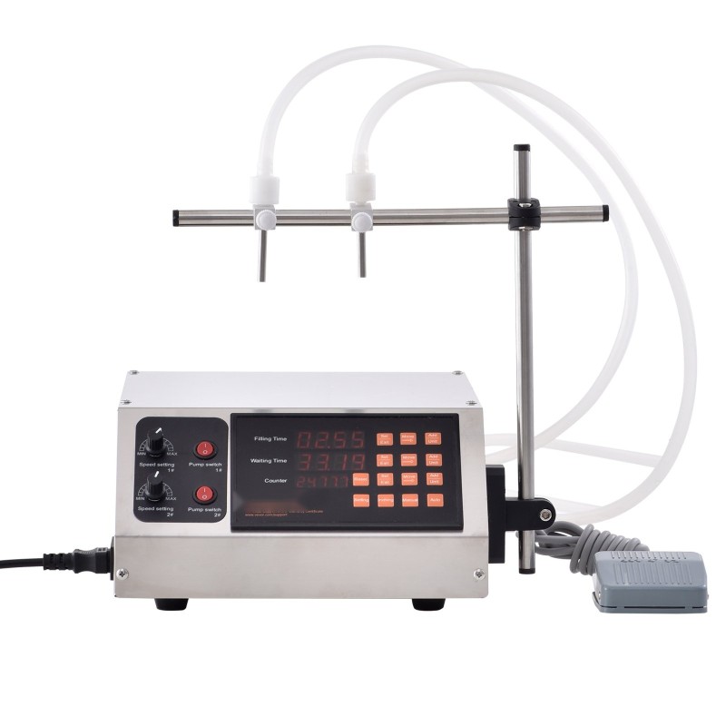 Nestetäyttökone elintarvikekelpoinen ruostumaton teräskotelo 30–4000 millilitraa kaksoissuutin digitaalinen ohjaus