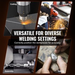 Pyörivä hitsausasetin hiiliteräs 30 kg kantavuus 315 mm pöytä