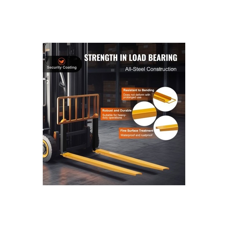 Haarukan jatkeet trukille Q235-hiiliteräs 1820 mm 152 mm yksi pari