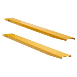 Trukin haarukan jatkeet 1820 mm Q235 hiiliteräs 115 mm sisäleveys 1 pari keltainen