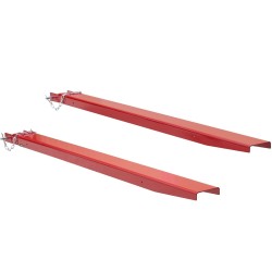 Lavapiikkien jatkeet Q235 hiiliteräs 2090 mm 1 pari sopii 106 mm piikeille