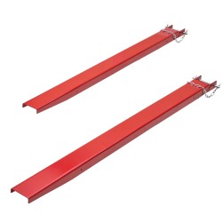 Lavapiikkien jatkeet Q235-hiiliteräs 2090 mm 1 pari sopii 106 mm piikeille