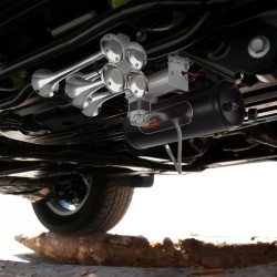 Nelitorvinen paineilmasarja 150 dB 12V 10 L säiliöllä ja kompressorilla