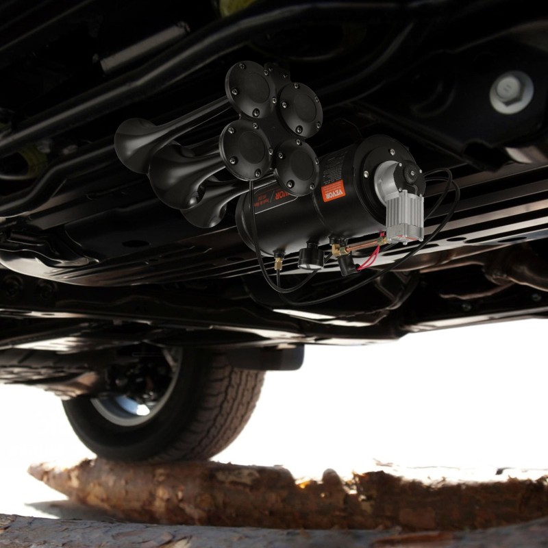 Junatorvisarja nelitorvinen 3 l ilmasäiliö 12 V 150 dB