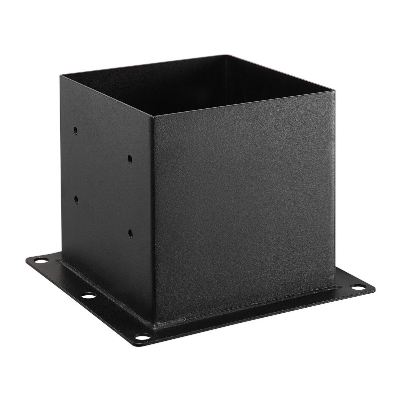 Tolppakannakkeet hiiliterästä sisämitat 92x92 mm 8 kpl sopii 4x4-puutolpille