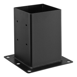 Pylvästuki hiiliterästä sisämitta 142 x 142 mm 4 kpl musta terassille