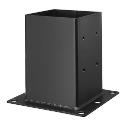 Pylvästuki hiiliterästä sisämitta 142 x 142 mm 4 kpl musta terassille