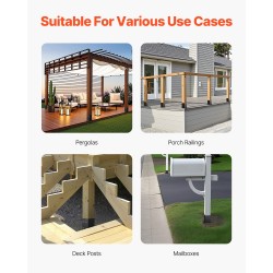 Pilarinjalustasarja hiiliteräs 91x91 mm 4x4-puupilareille 10 kpl musta