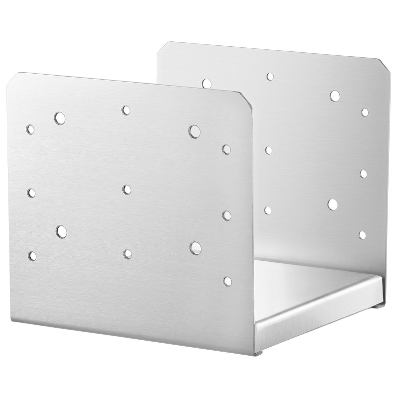 Pylväsjalusta ruostumatonta terästä säädettävä 203,2x203,2 mm 4 kpl