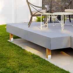 Säädettävä tolppajalka ruostumattomasta teräksestä sisämitat 150 x 139,7 mm 10 kpl puupylväälle