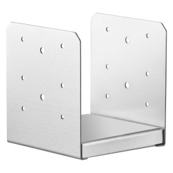 Säädettävä tolppajalka ruostumattomasta teräksestä sisämitat 150 x 139,7 mm 10 kpl puupylväälle