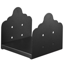 Pylväskannake puupylväille hiiliterästä pulverimaalattu sisämitta 200x190 mm 2 kpl