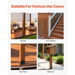 Pilarijalusta 6x6 hiiliteräksinen 2 kpl sisämitat 150 x 141 mm musta