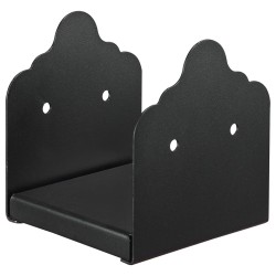 Pilarijalusta 6x6 hiiliteräksinen 2 kpl sisämitat 150 x 141 mm musta