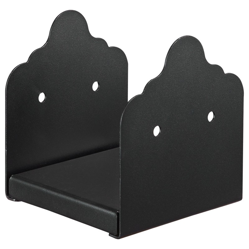 Pilarijalusta 6x6 hiiliteräksinen 2 kpl sisämitat 150 x 141 mm musta