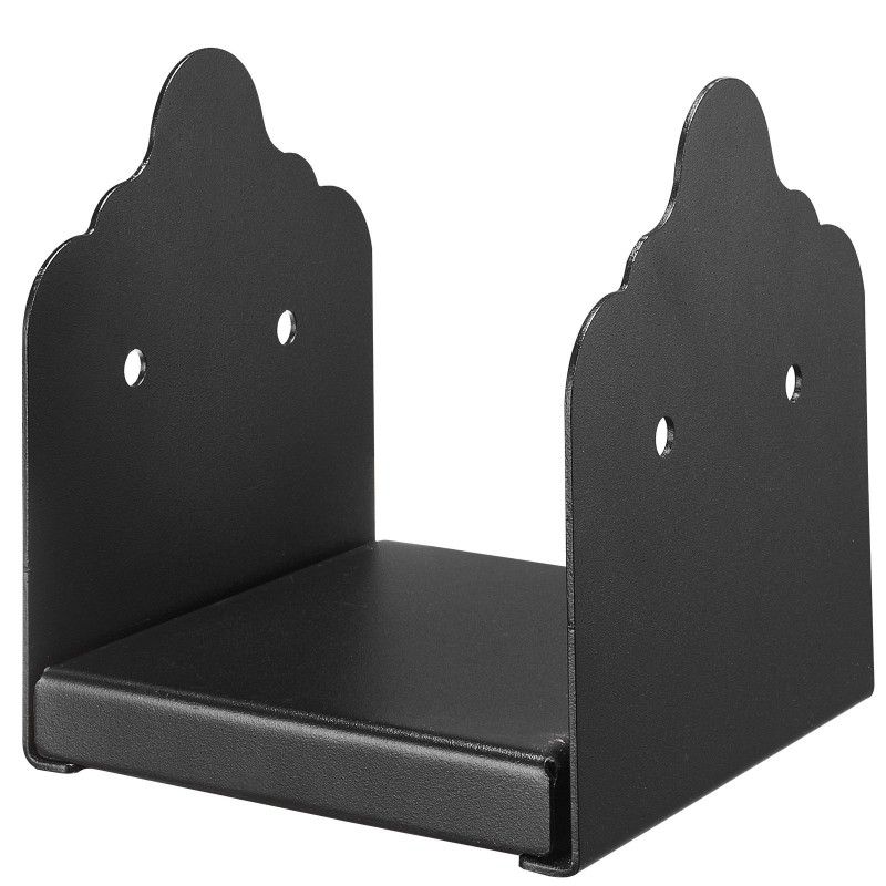 Pilarijalusta 6x6 hiiliteräksinen 2 kpl sisämitat 150 x 141 mm musta