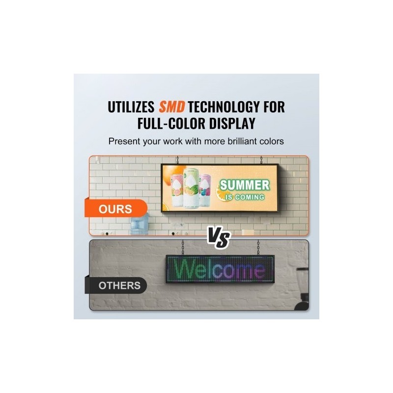 LED-mainoskyltti ohjelmoitava täysvärinen P6 99x41 cm langaton USB-ohjaus