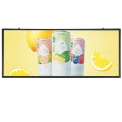 LED-mainoskyltti ohjelmoitava täysvärinen P6 99x41 cm langaton USB-ohjaus
