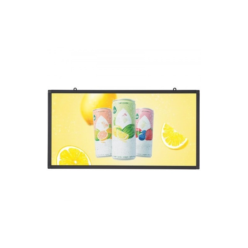 Ohjelmoitava täysvärinen P5 vierivä LED-kyltti 67x35 cm alumiini ABS WiFi USB