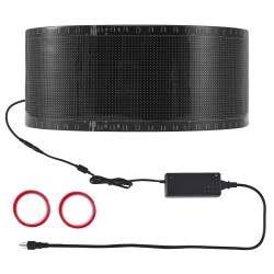 LED-mainoskyltti ohjelmoitava täysvärinen P5 vierivä 83,5x20 cm Bluetooth-sovellus