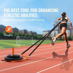 Vetoreki teräsrunkoinen jauhepinnoitettu oranssi soveltuu yhden ja kahden tuuman levypainoille