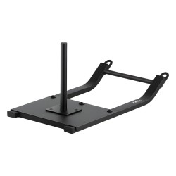 Teräksinen voimareki vetoharjoitteluun musta valjaiden kanssa 25 ja 51 mm levypainoille yhteensopiva