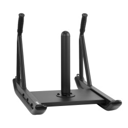 Teräksinen voimareki voima ja nopeusharjoitteluun 25 ja 51 mm levypainoille musta