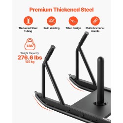 Teräksinen voimareki voima ja nopeusharjoitteluun 25 ja 51 mm levypainoille musta