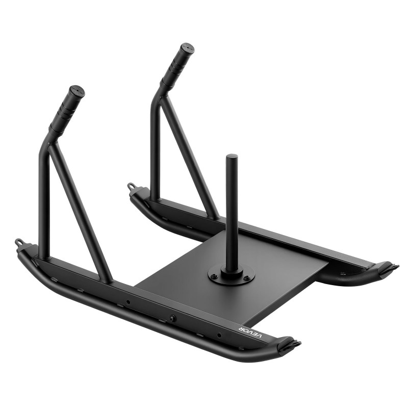 Teräksinen voimareki voima ja nopeusharjoitteluun 25 ja 51 mm levypainoille musta