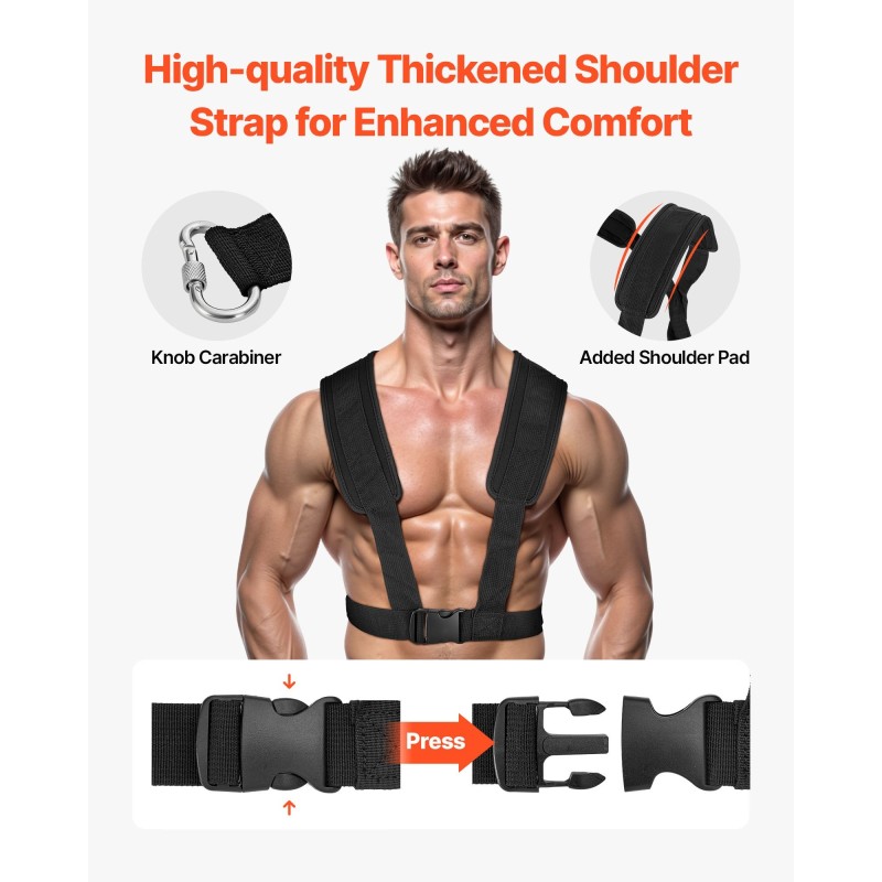 Voimareki Q235 teräs 25 ja 51 mm levypainoille oranssi valjaat mukana