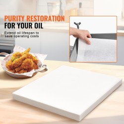 Uppopaistimen suodatinpaperi 100 arkkia 490 x 410 mm ammattikäyttöön