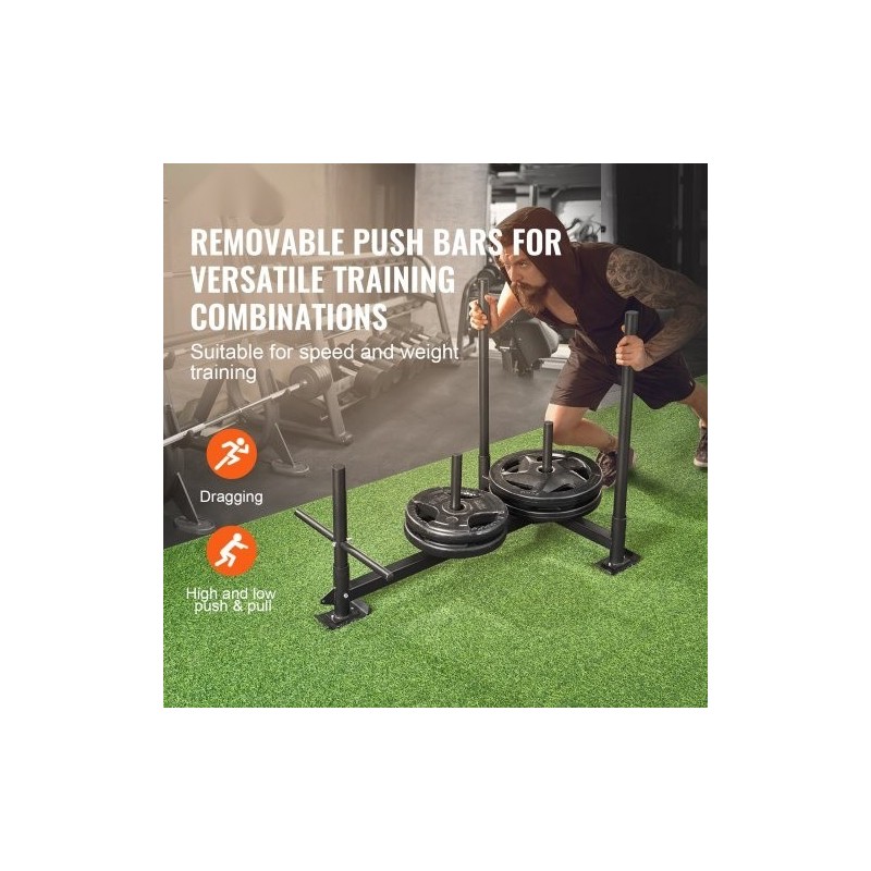 Teräsvoimareki 227 kilon kantavuus sopii 2 tuuman levypainoille musta